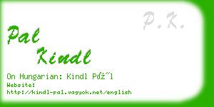 pal kindl business card